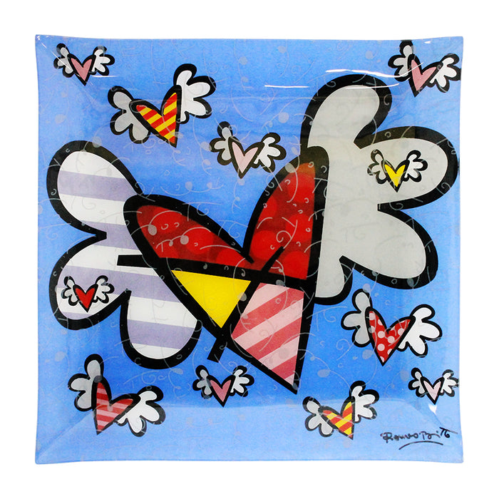 FLYING HEART - Glass plate