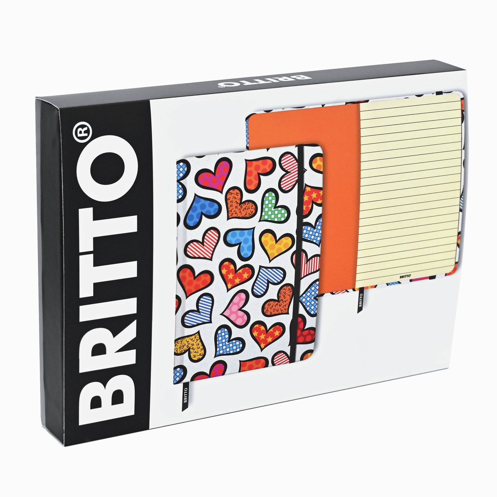britto journal hearts colorful decorative collectible gift idea