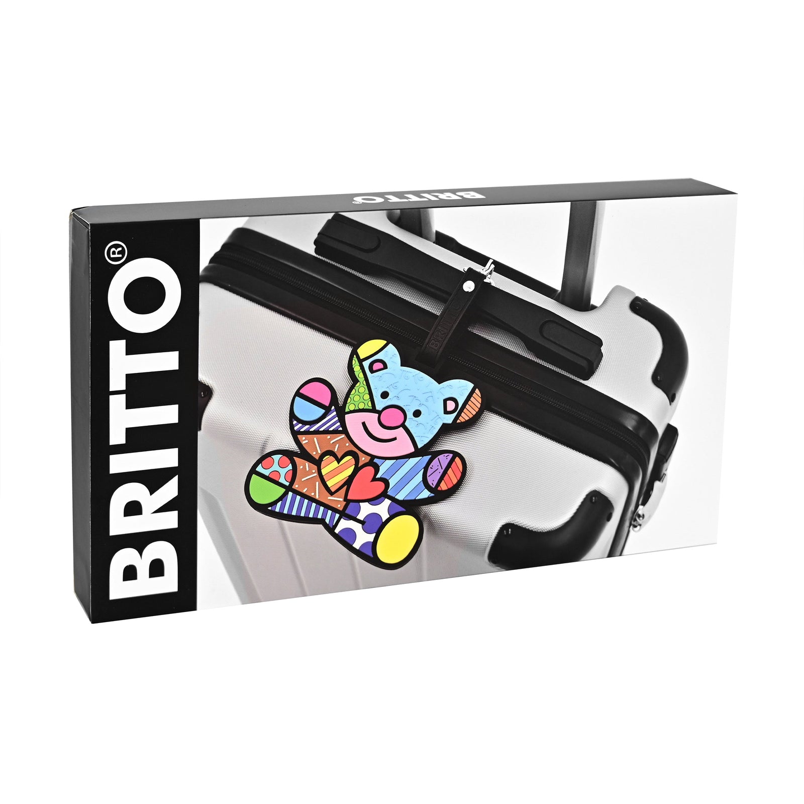 britto luggage tag friendship bear colorful decorative collectible gift idea