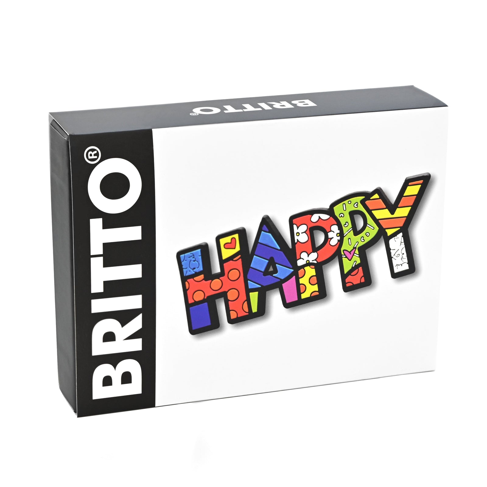modern pop art happy word britto magnet vibrant home decor