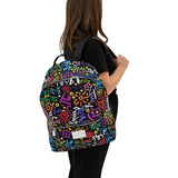 BRITTO® Vegan Leather Backpack Large - GRAFFITI COLORFUL