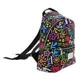 BRITTO® Eco Leather Backpack Small - GRAFFITI COLORFUL