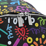 BRITTO® Vegan Leather Backpack Small - GRAFFITI COLORFUL