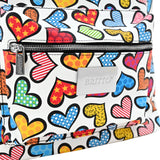 BRITTO® Eco Leather Backpack Large - HEARTS