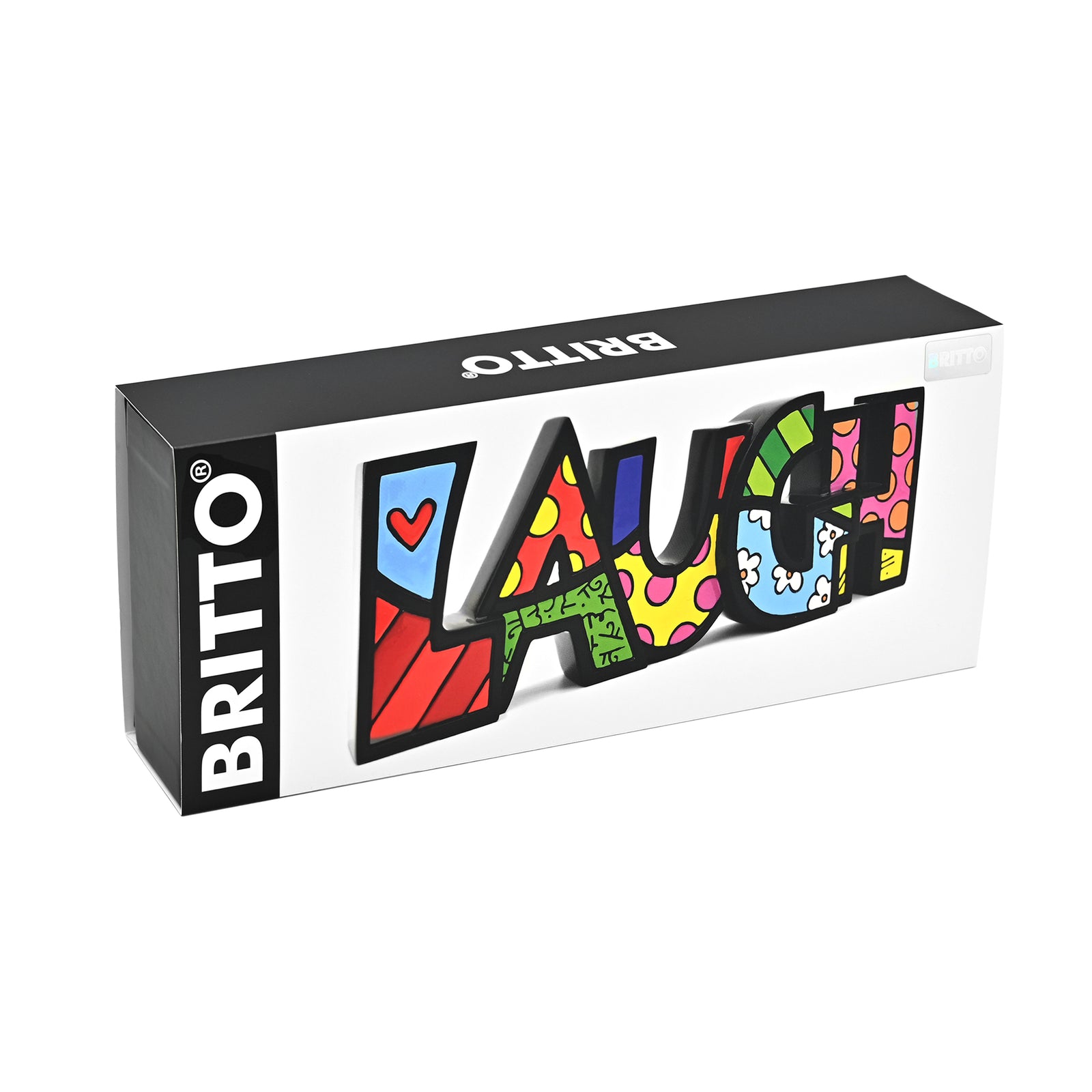 britto word figurine laugh fba colorful decorative collectible gift idea