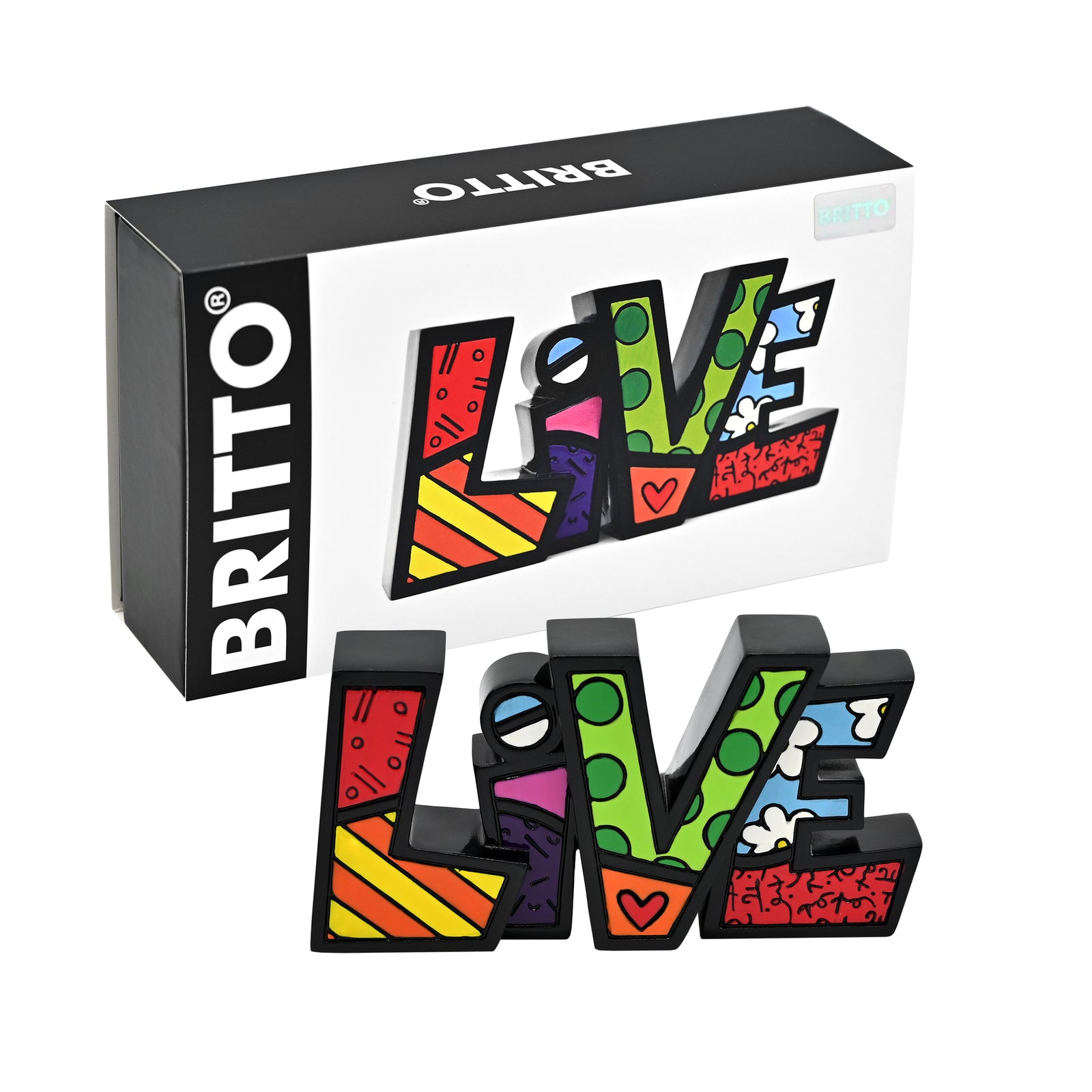 Romero Britto live britto word figurine contemporary pop art piece