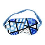 BRITTO® Sleep Mask - Blue Landscape - 100% Silk