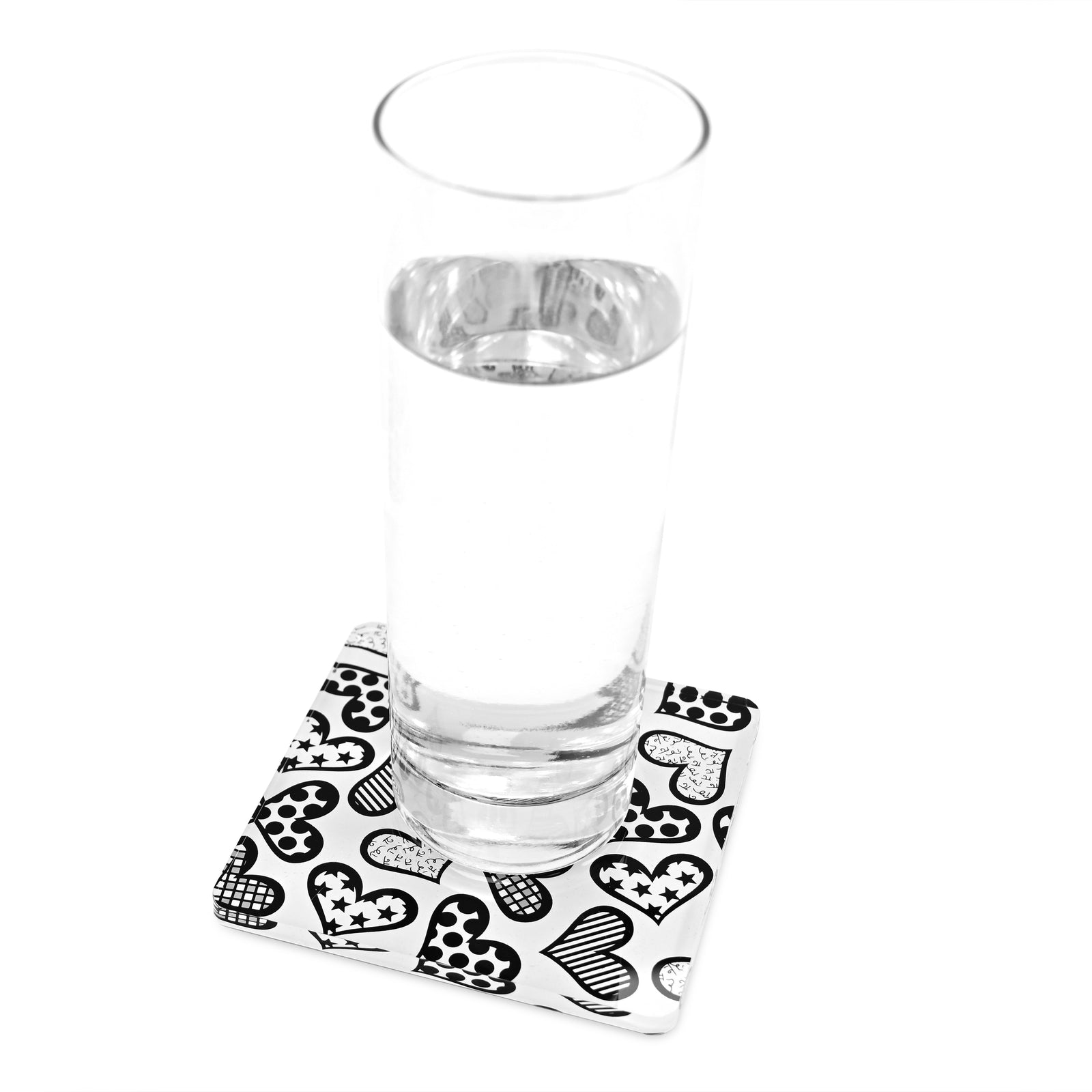 Romero Britto britto coasters hearts colorful pop art design