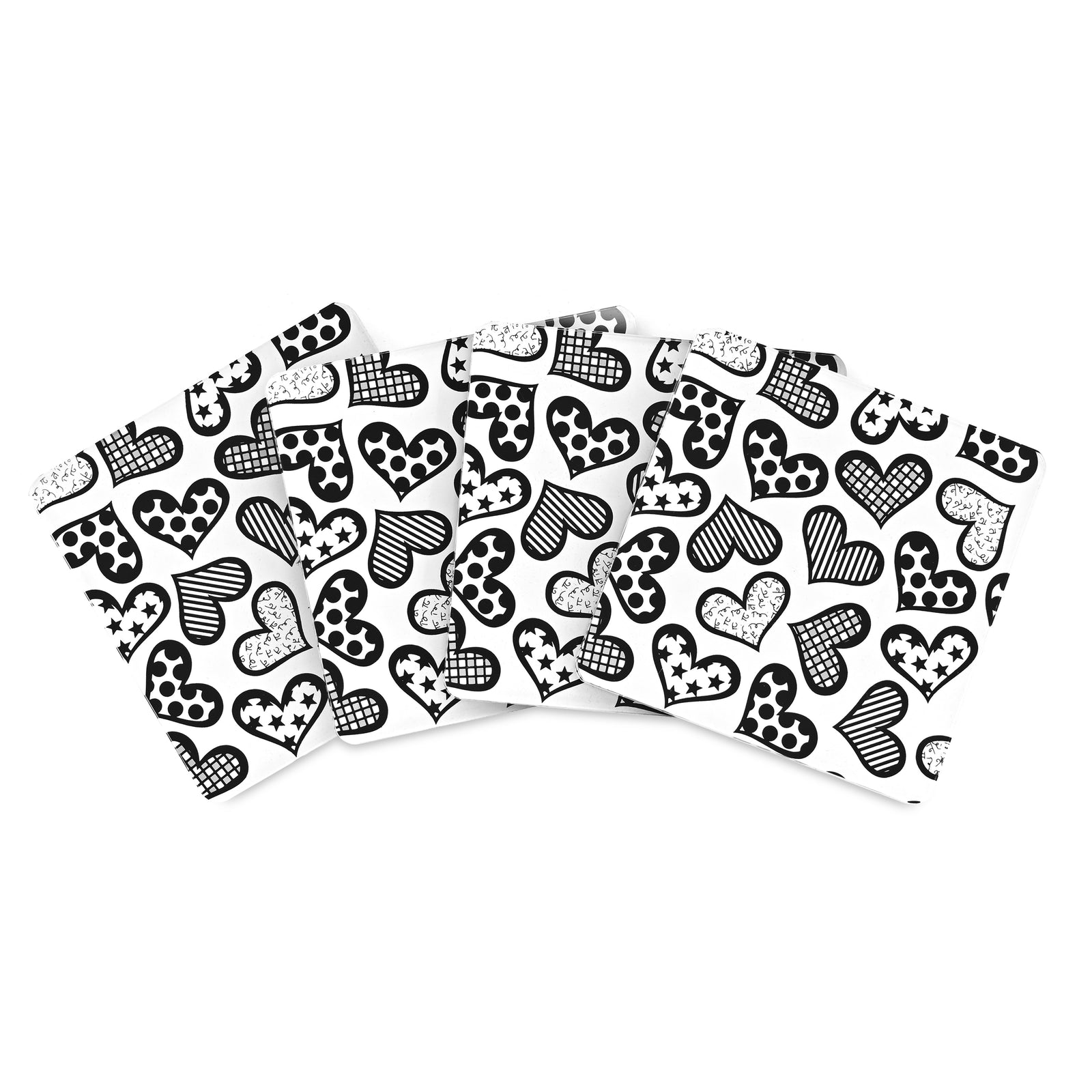 Romero Britto britto coasters hearts colorful pop art design