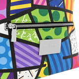 BRITTO® Vegan Leather Backpack Small - COLORFUL LANDSCAPE