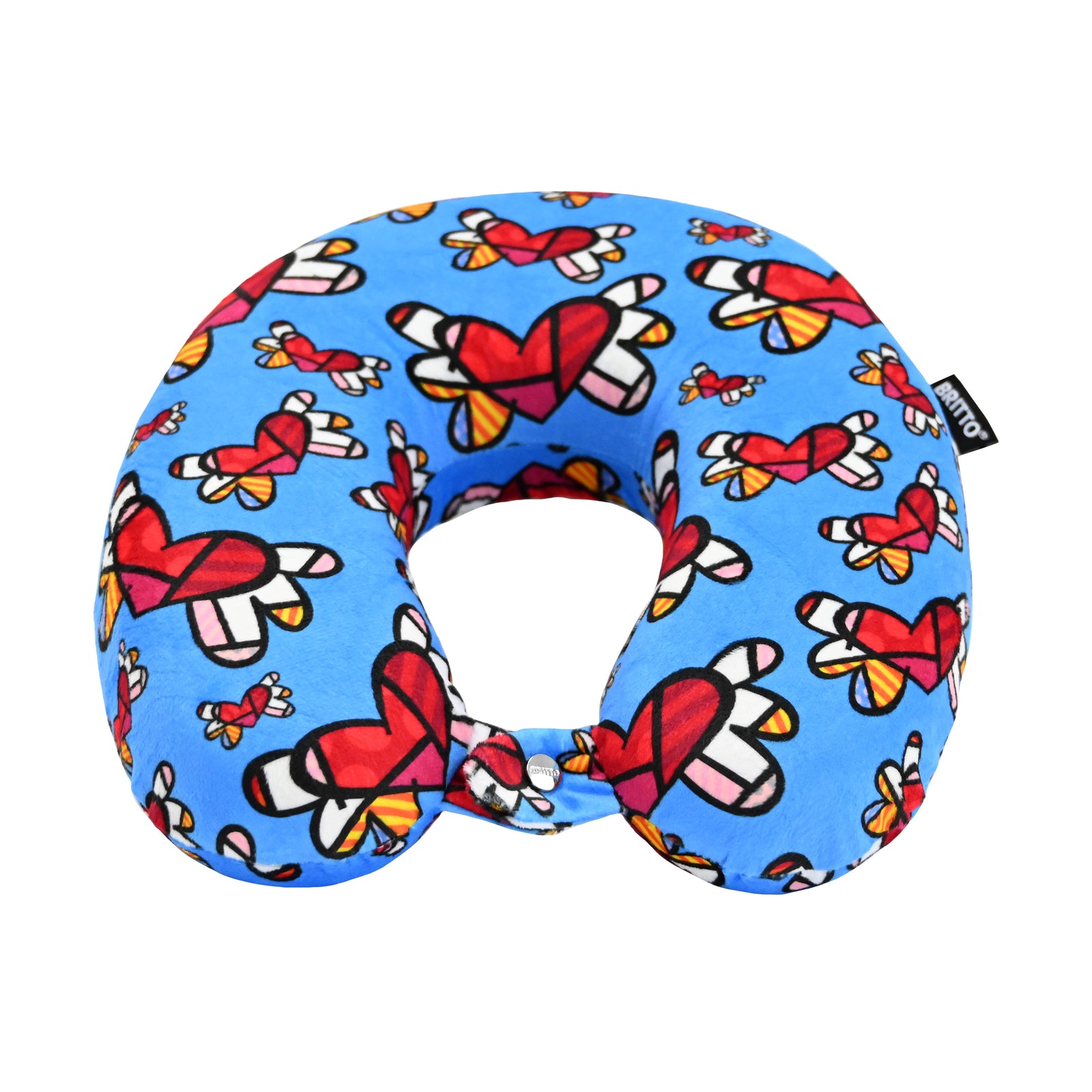 BRITTO® Travel Neck Pillow - Flying Hearts