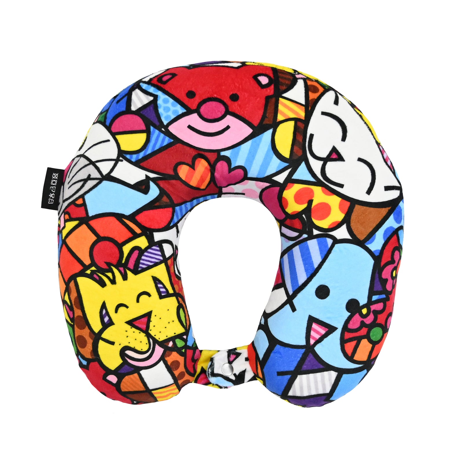 Romero Britto britto travel neck pillow best contemporary pop art piece