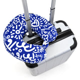 BRITTO® Travel Neck Pillow - Graffiti Blue