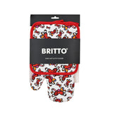 BRITTO® Oven Mitt & Potholder Set - Flying Hearts