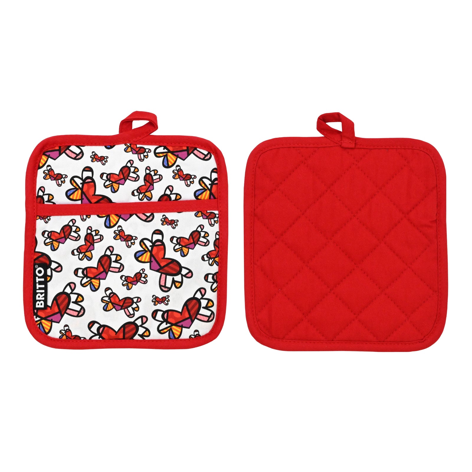 modern pop art britto oven mitt potholder set vibrant home decor