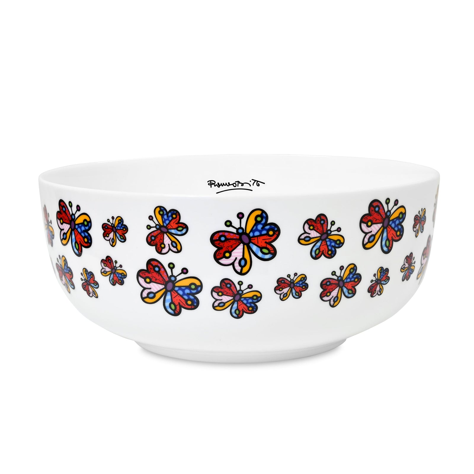 Romero Britto butterflies britto bowl colorful pop art design