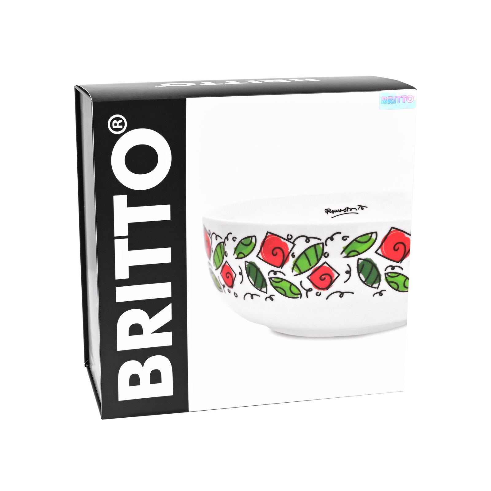 modern pop art britto bowl roses vibrant home decor