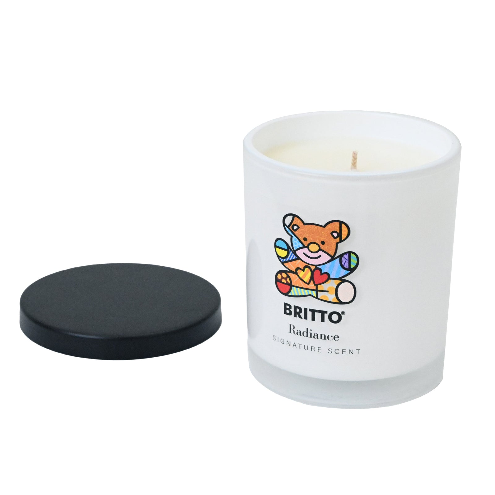 modern pop art radiance friendship bear britto candle vibrant home decor