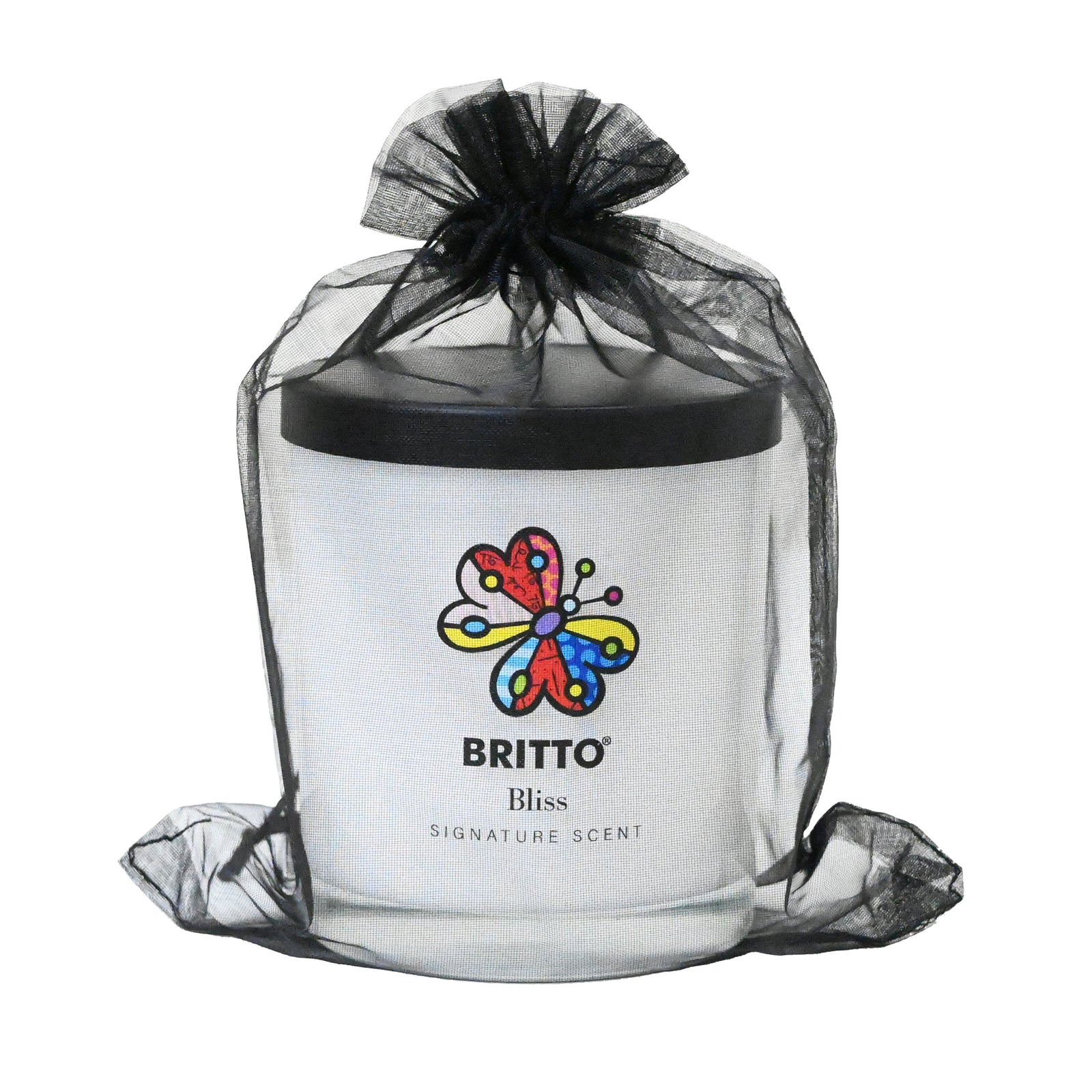 bliss garden butterfly britto candle colorful decorative collectible gift idea