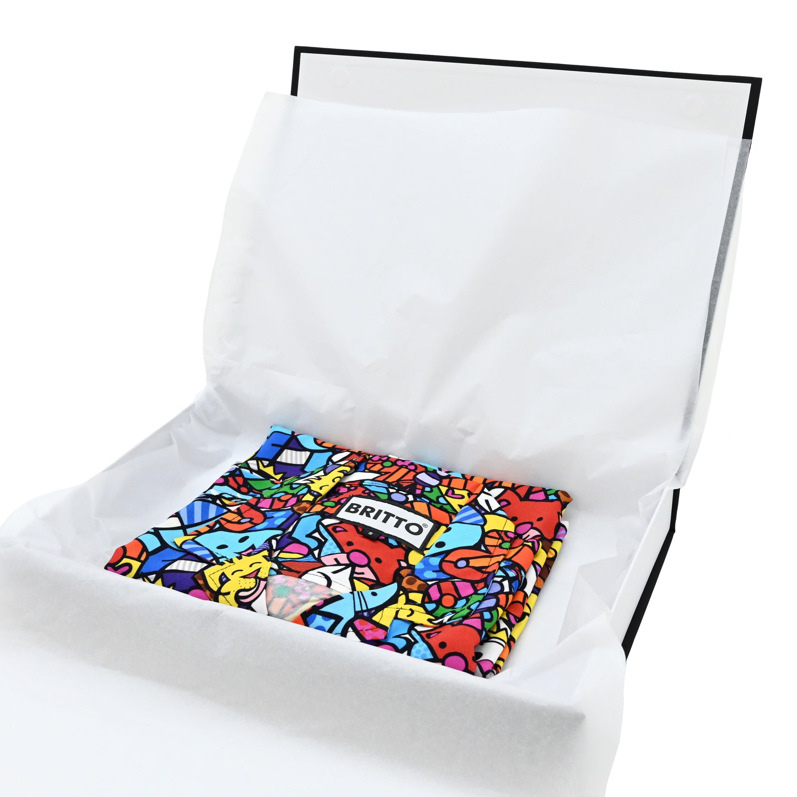 modern pop art britto mens short sleeve button vibrant home decor