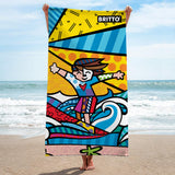 BRITTO® BEACH TOWEL - Limited Edition - SURFER BOY