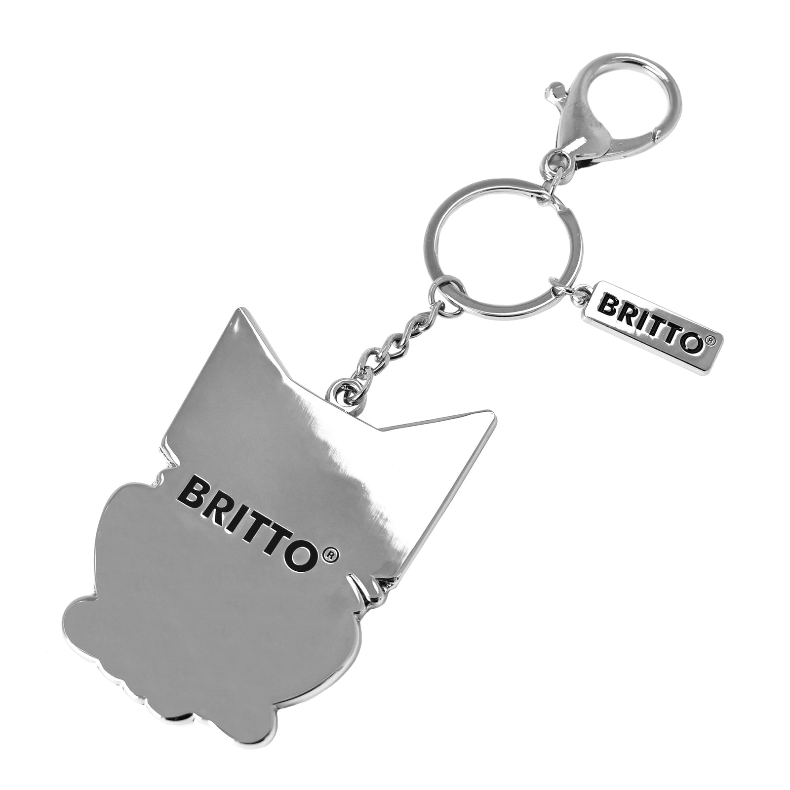modern pop art britto keychain bag charm cat vibrant home decor