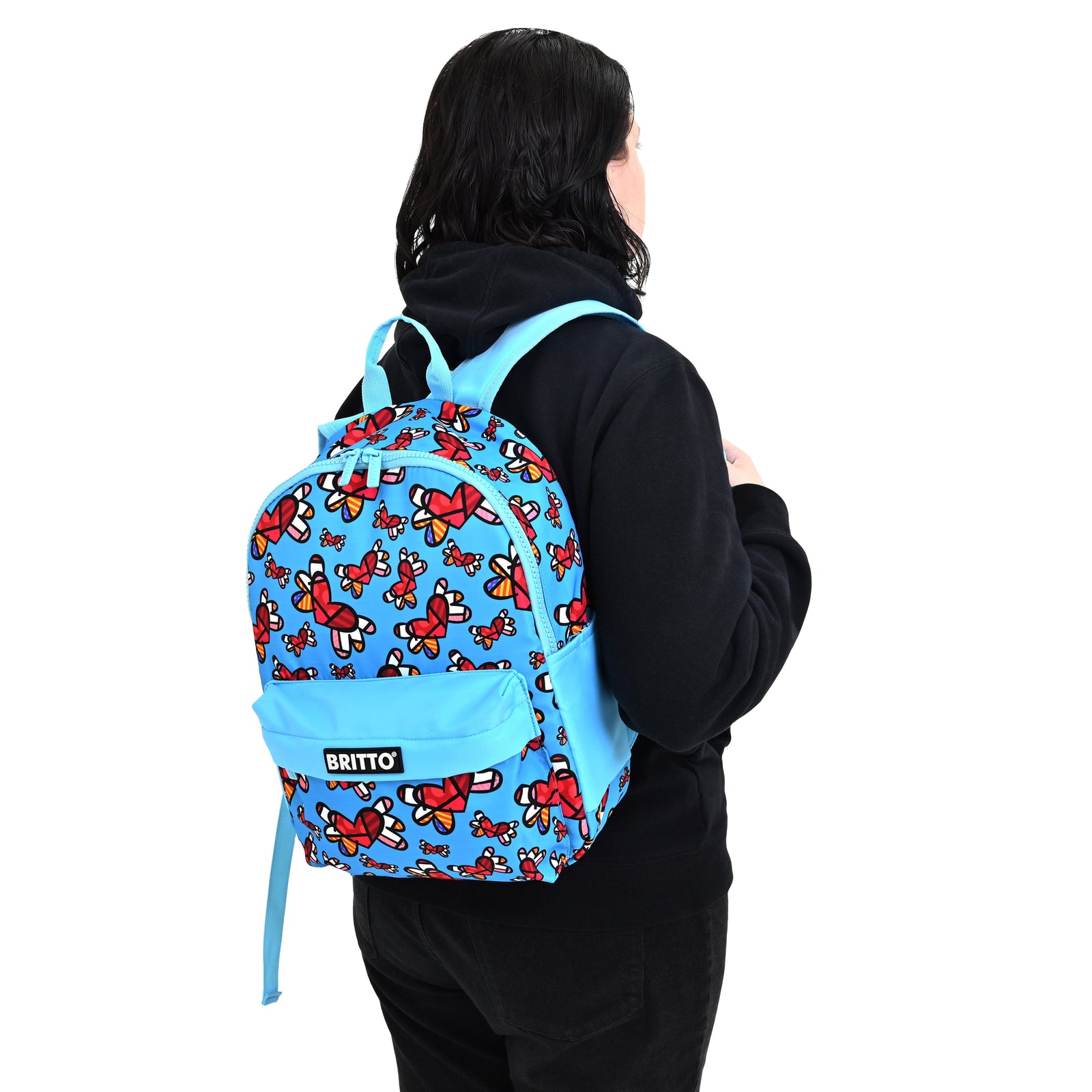 britto backpack flying hearts colorful decorative collectible gift idea