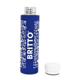 BRITTO® Water Bottle - Graffiti Blue