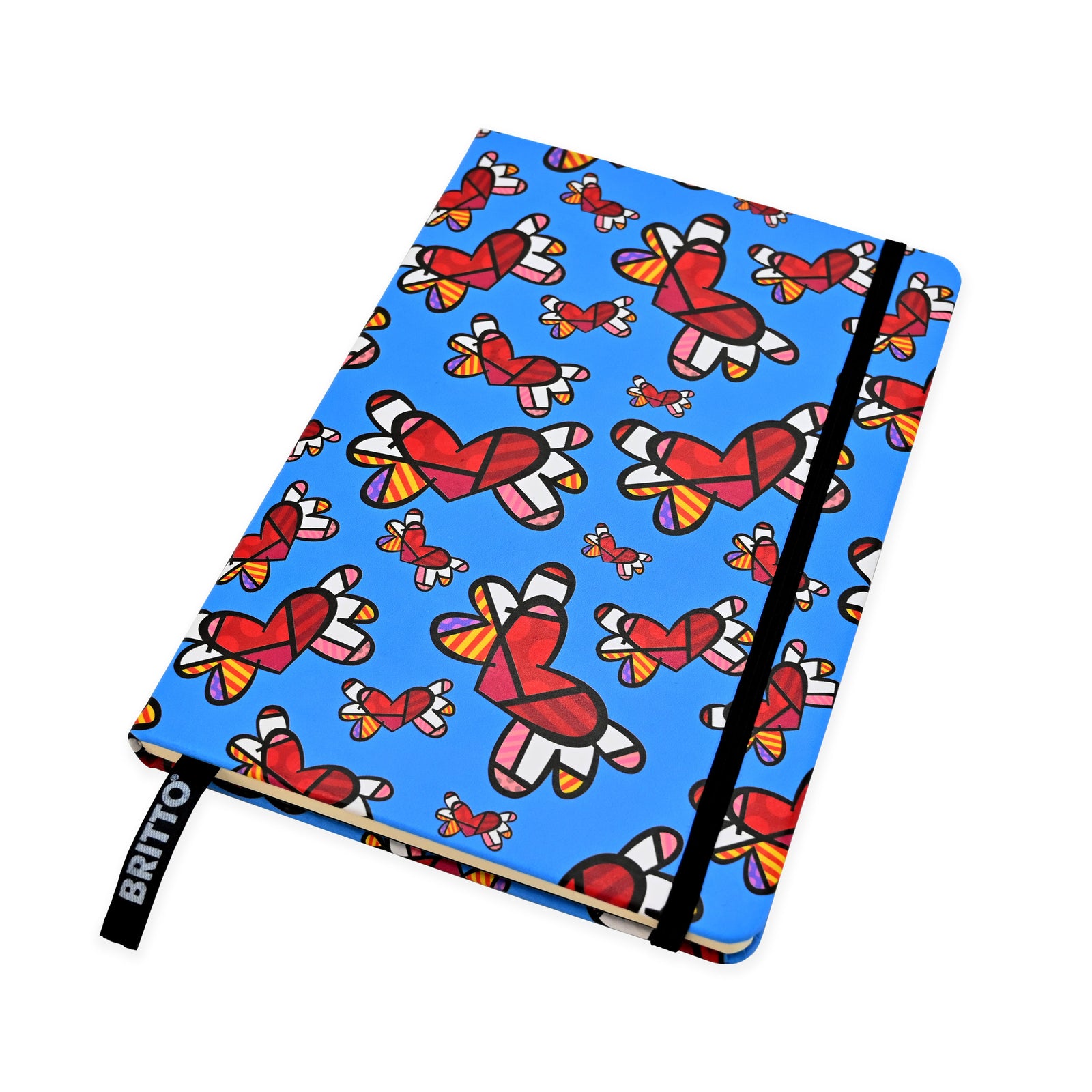 britto journal flying hearts artistic colorful design collectible