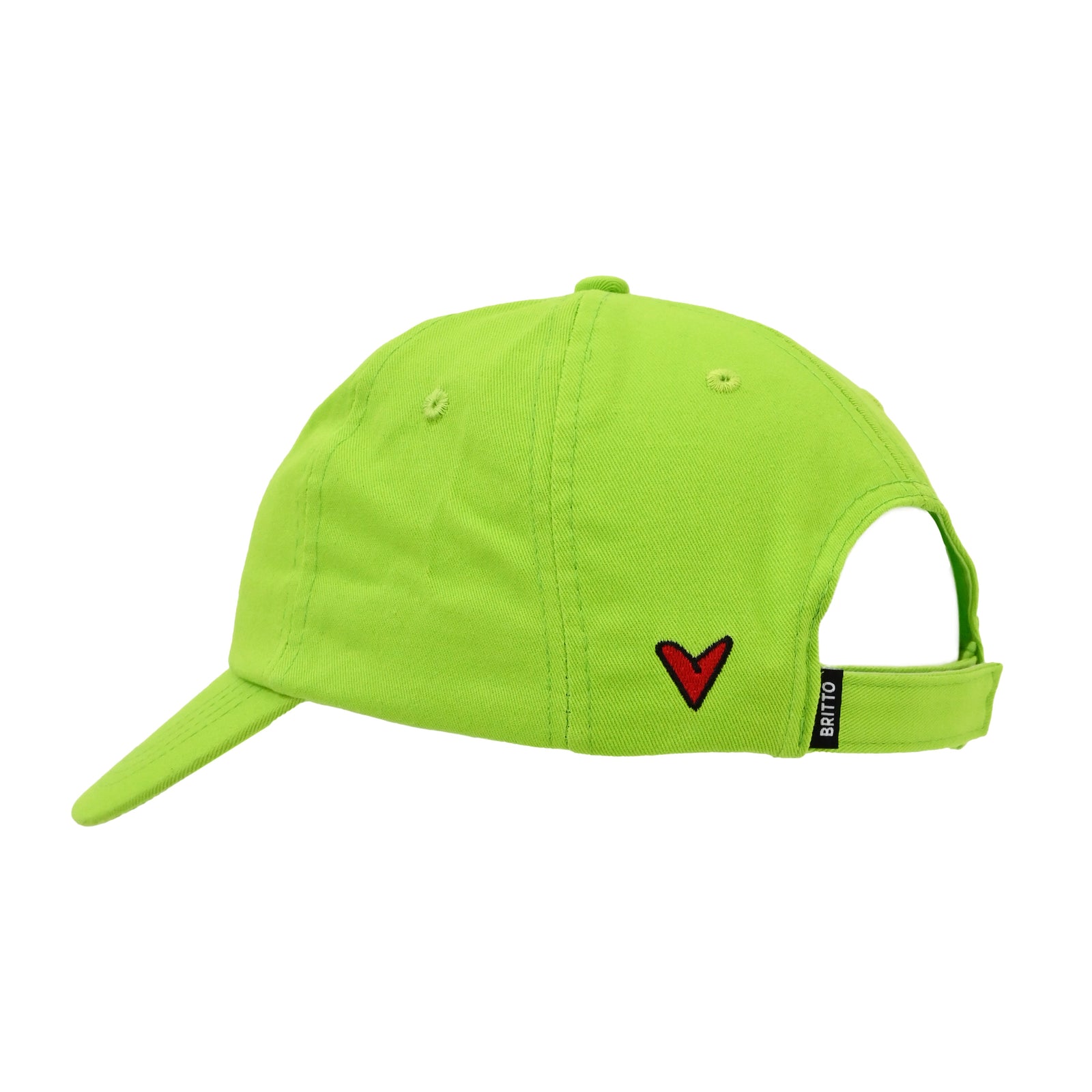 BRITTO® HAT - Lime Green with Heart