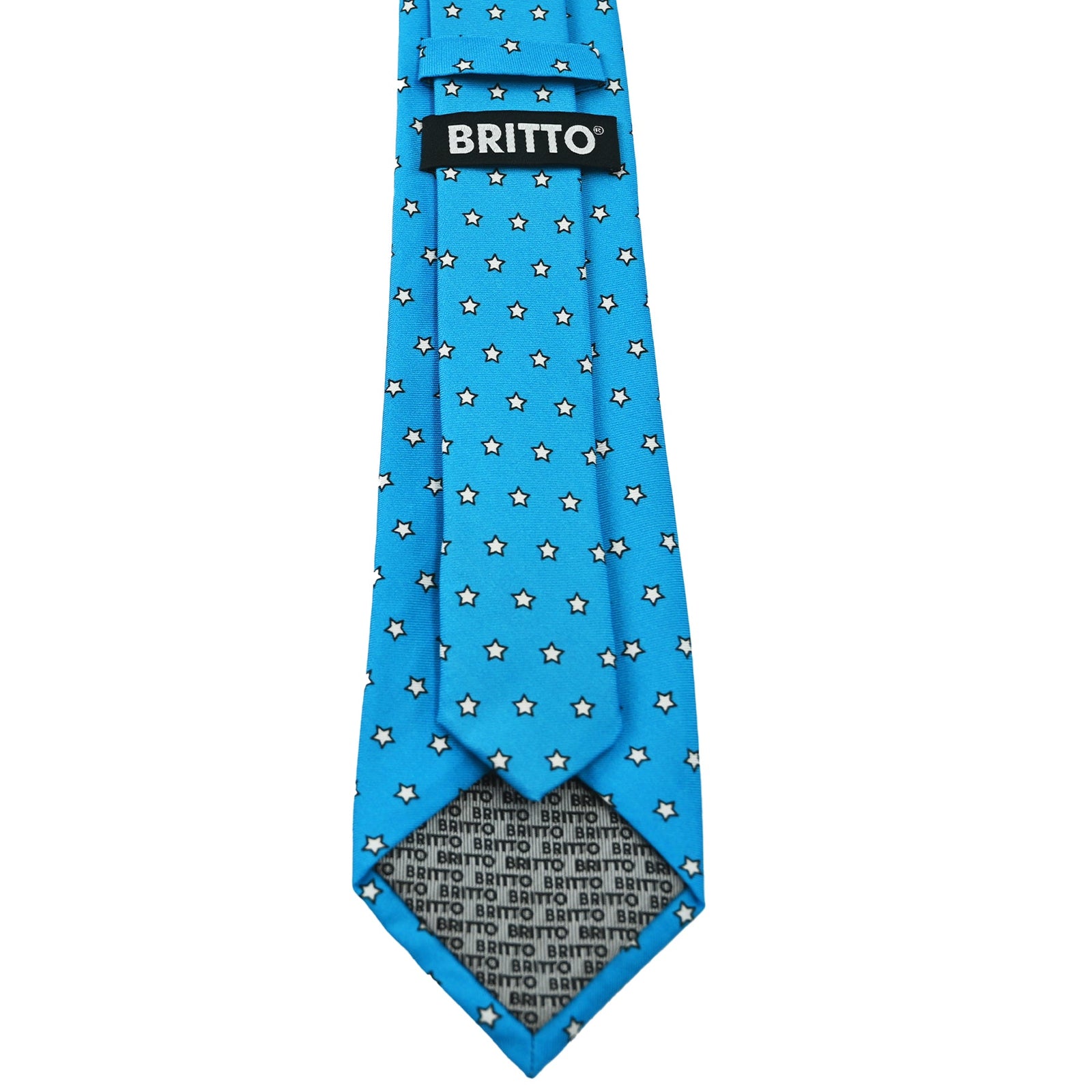 BRITTO® TIE - STARS ON BABY BLUE