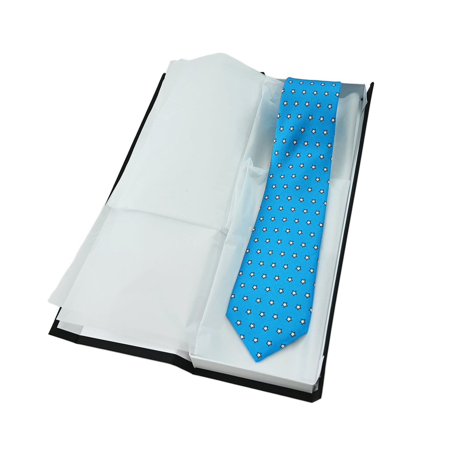 BRITTO® TIE - STARS ON BABY BLUE