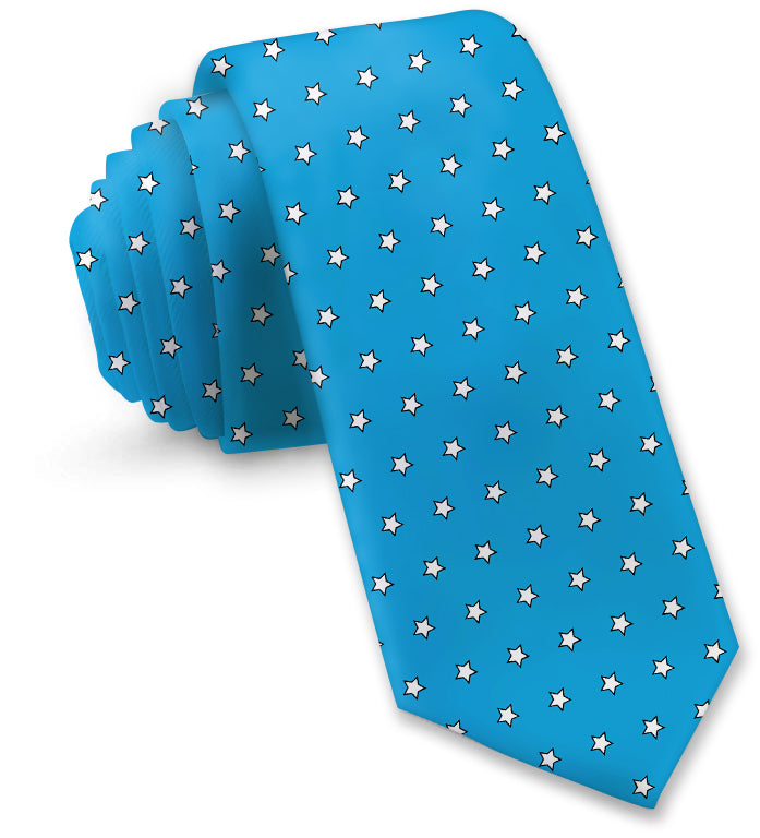 BRITTO® TIE - STARS ON BABY BLUE