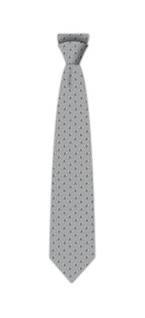 BRITTO® TIE - FLYING HEARTS (SILVER)