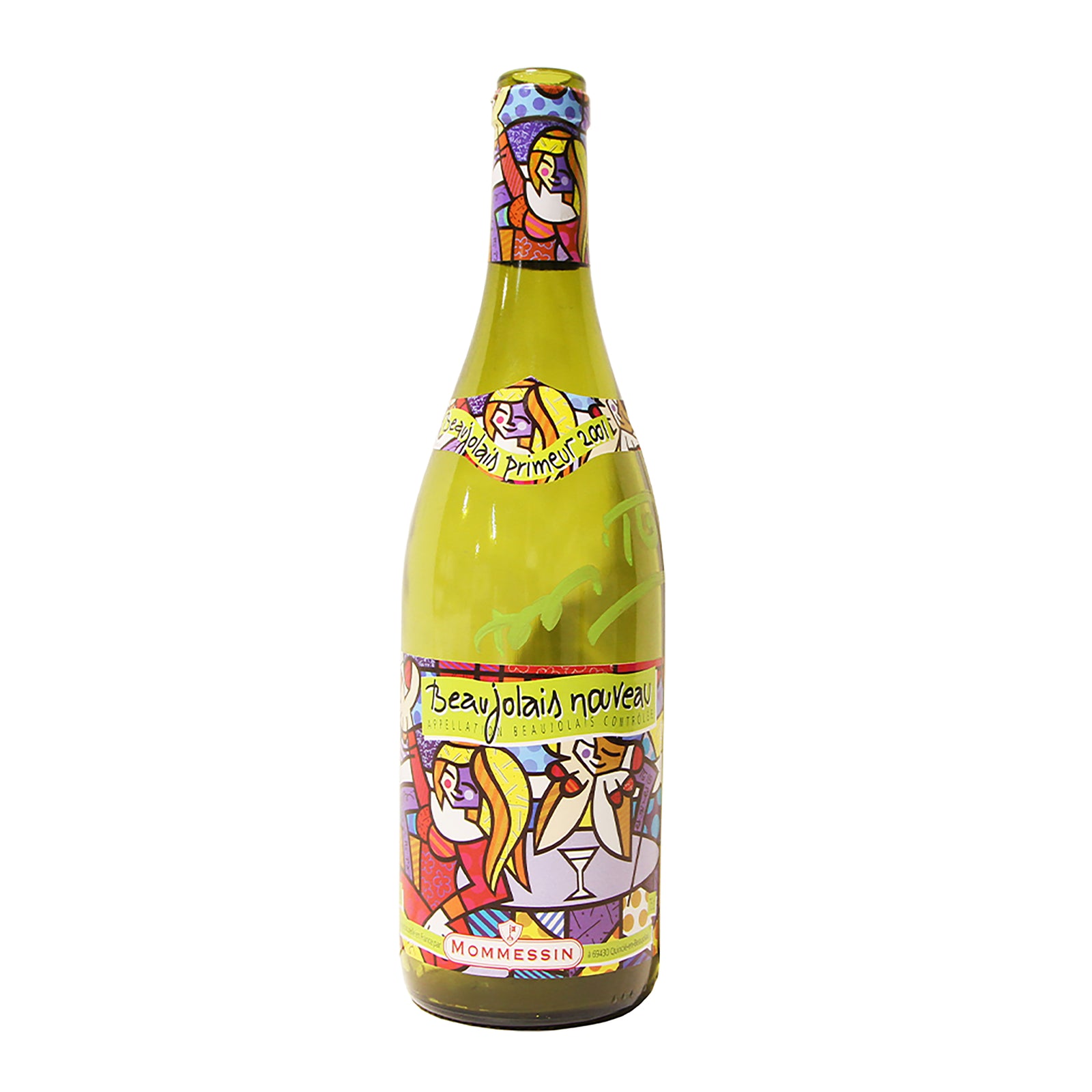 Romero Britto romero britto x mommessin wine colorful pop art design