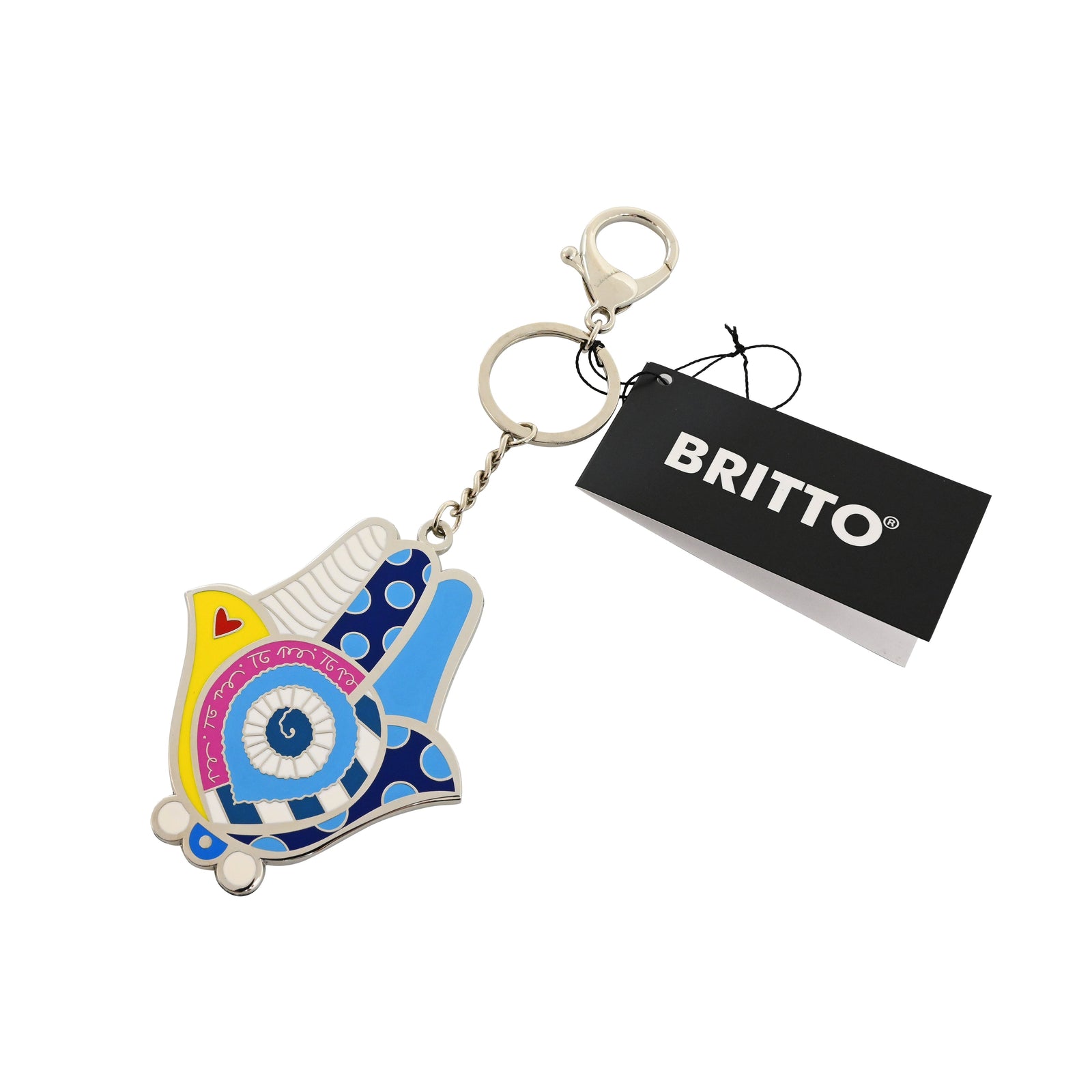 Romero Britto britto keychain bag charm hamsa colorful pop art design