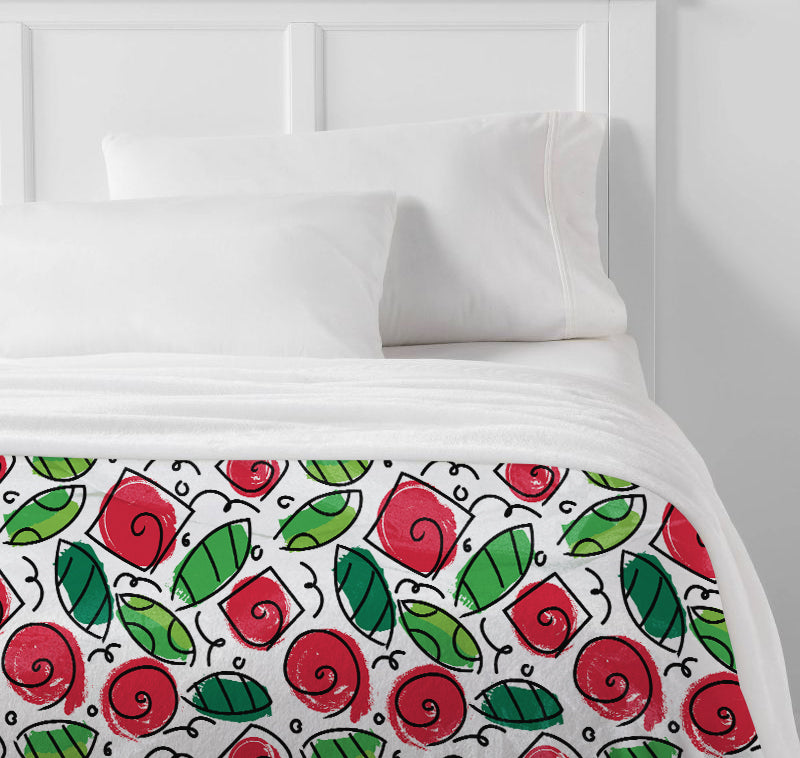 Thomas Flower Brushstrokes Britto Blanket