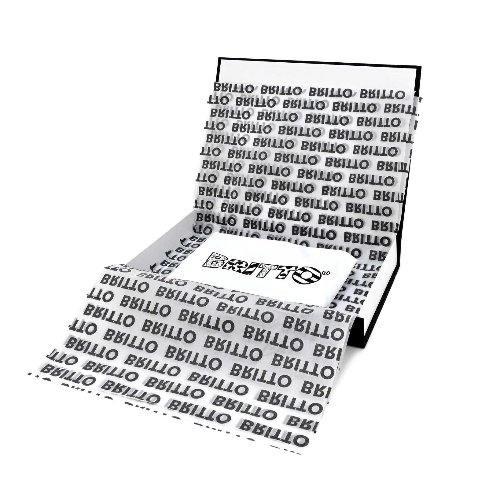 BRITTO® T Shirt - White with Black Pattern - (Women)