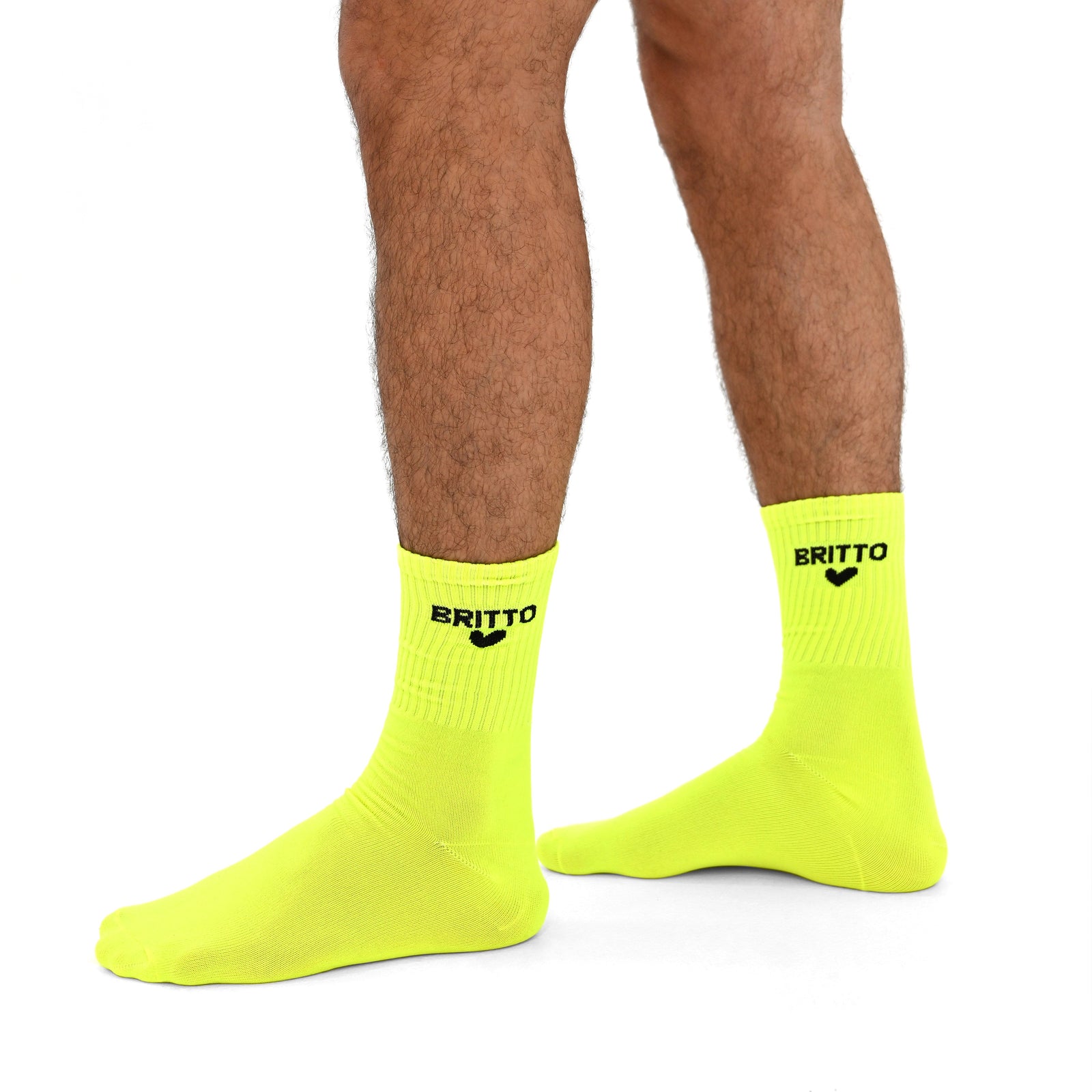Romero Britto neon green britto socks pack contemporary pop art piece