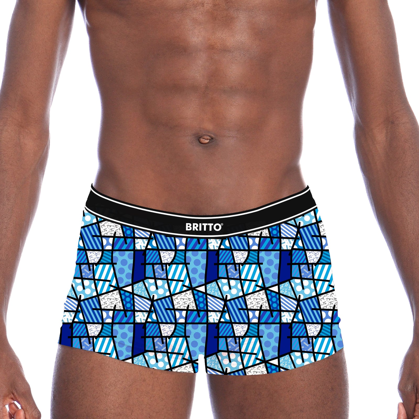 blue landscape britto boxer brief colorful decorative collectible gift idea