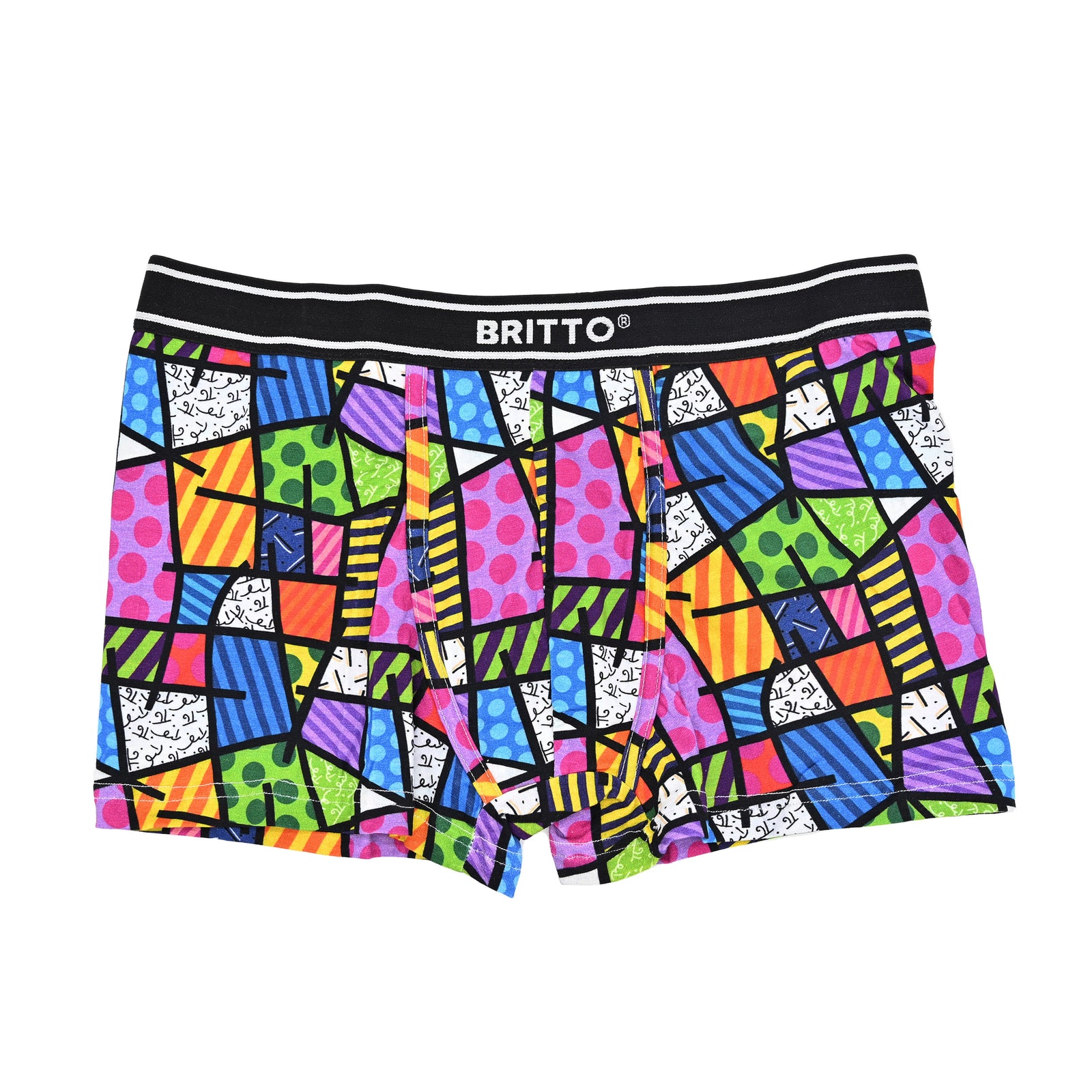 Romero Britto britto boxer briefs colorful landscape colorful pop art design