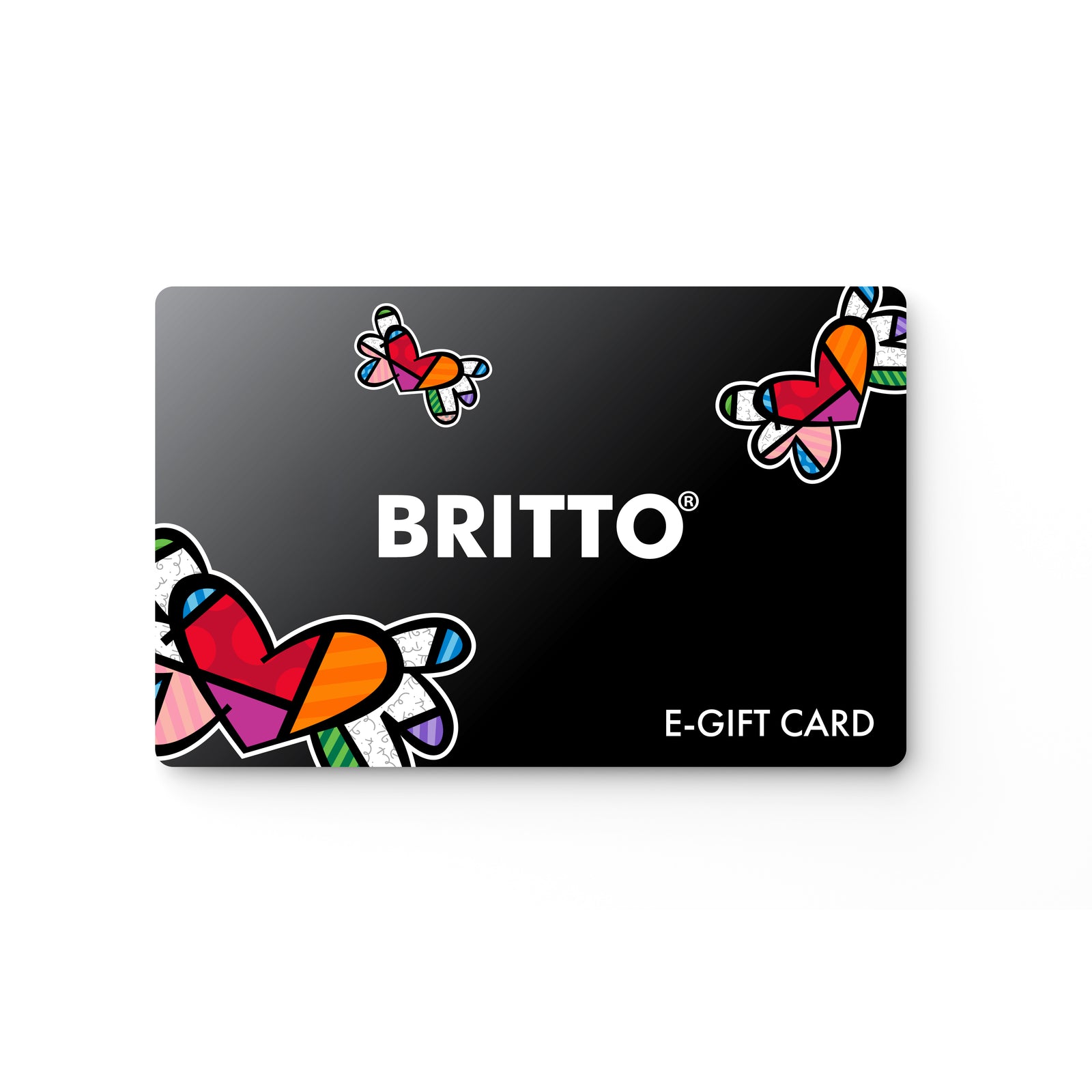 Romero Britto shopbritto gift card colorful pop art design
