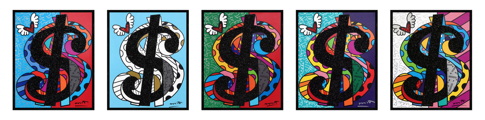 cream series master pentaptych limited artistic colorful design collectible