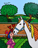 DERBY LOVE -  Mixed Media Original