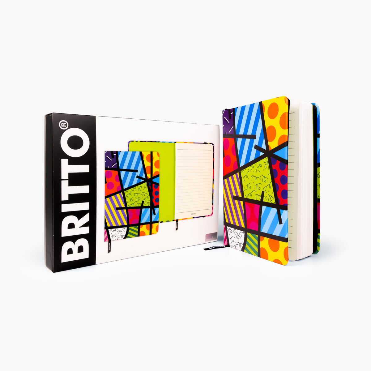 Lime Green Landscape Britto Journal