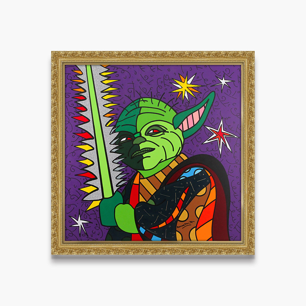 Yoda - Star Wars by Britto - Original Painting
