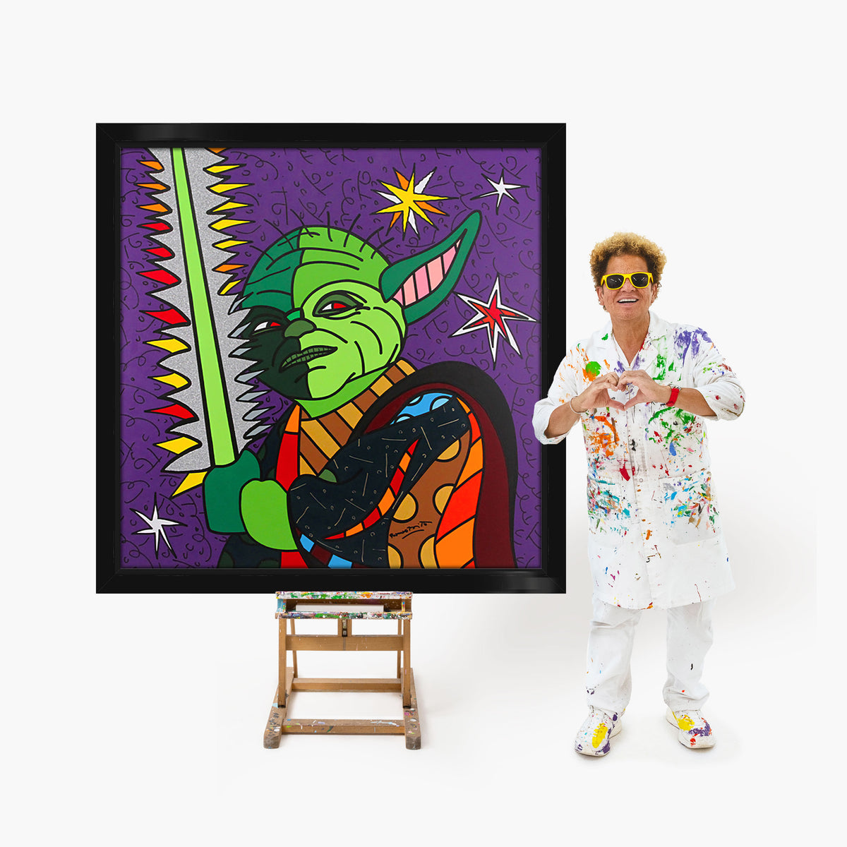 Yoda - Star Wars by Britto - Original Painting