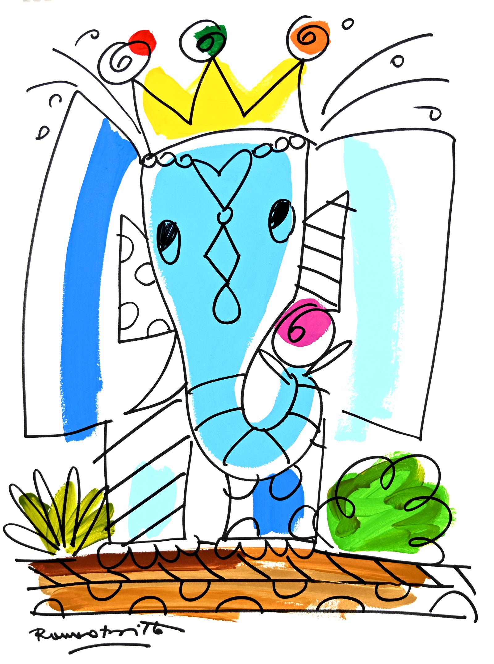 Thomas Collection (Elephant) - Original Drawing