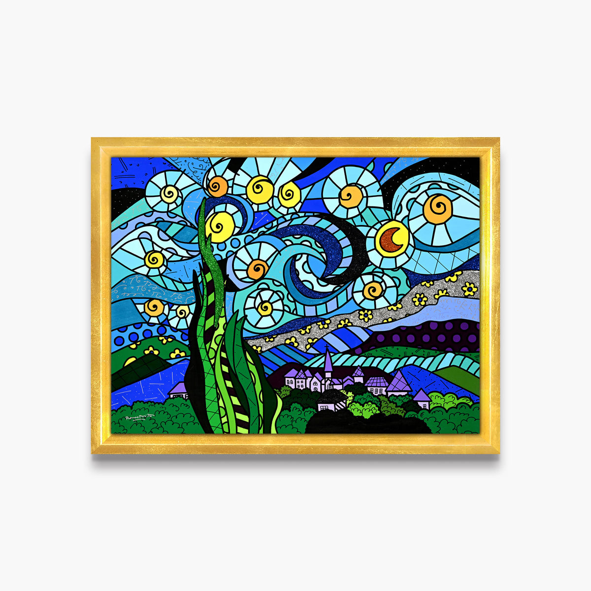 Sunrise Over Starry Skies - Original Painting