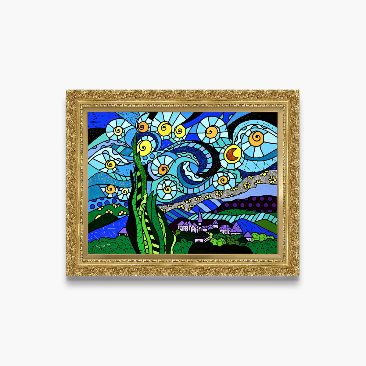 Sunrise Over Starry Skies - Original Painting